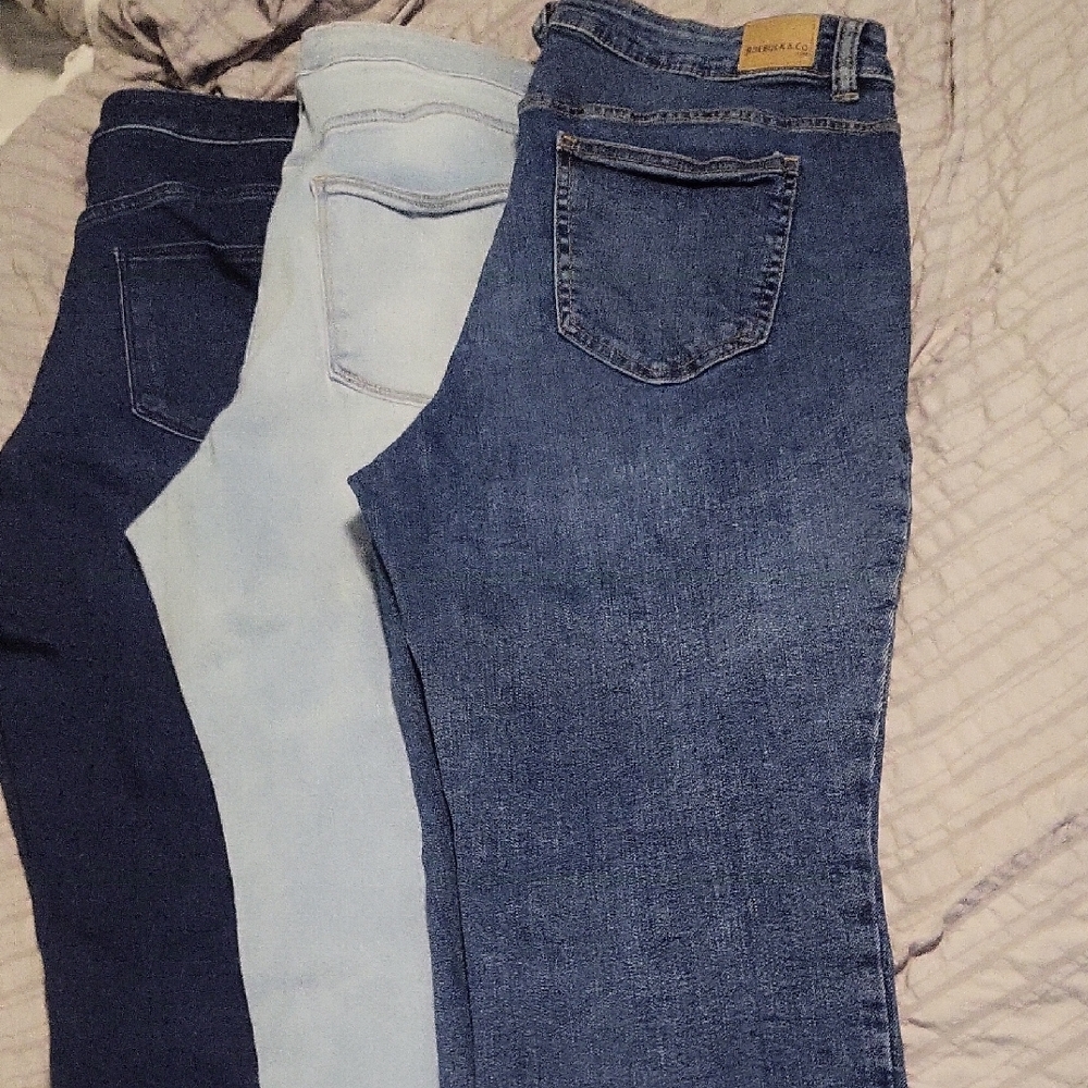3 Classic Blue Denim Jeans
